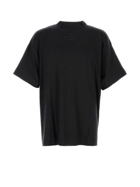 GUCCI Gucci Men Black Stretch Jersey Oversize T-Shirt