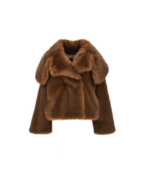 Other Designers Bb Couture 'Barbra' Faux Fur Jacket Brown