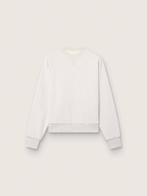 Golden Goose Star unisex sweatshirt in gray cotton with embroidery and crystals