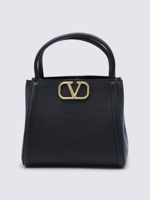 Valentino Valentino Garavani Black Leather Alltime Tote