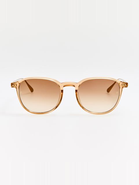LINDA FARROW Stanley Sunglasses in Honey