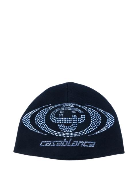 CASABLANCA Hotfix logo beanie
