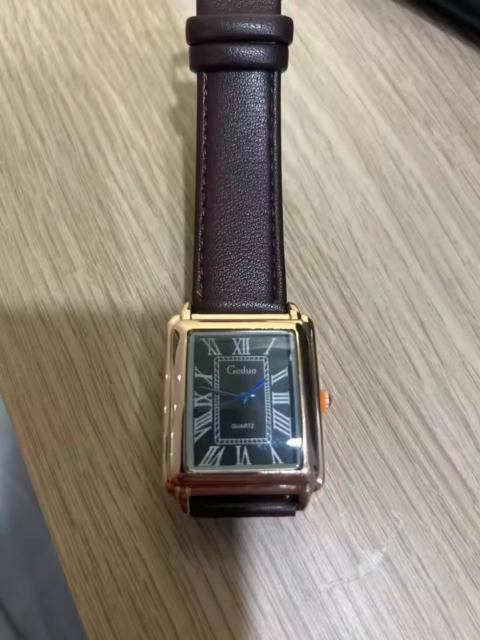 Other Designers Japanese Brand - Classic Roman Dial Quart Watch– Leather Strap