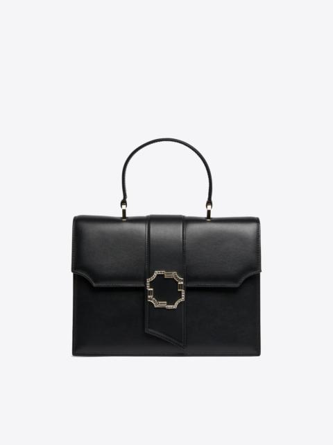 MALONE SOULIERS Audrey Black Leather Handbag