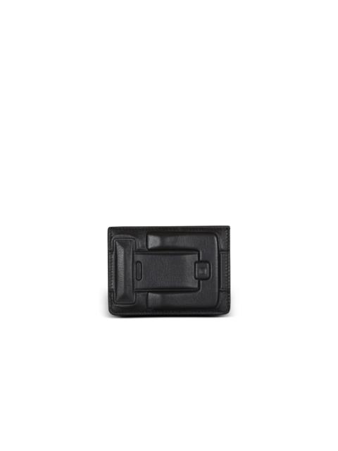 Balmain Anthem calfskin leather card holder