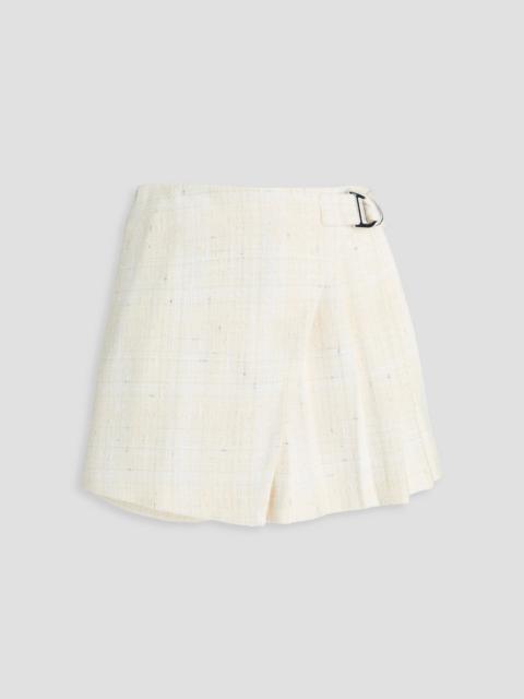 maje Metallic tweed shorts