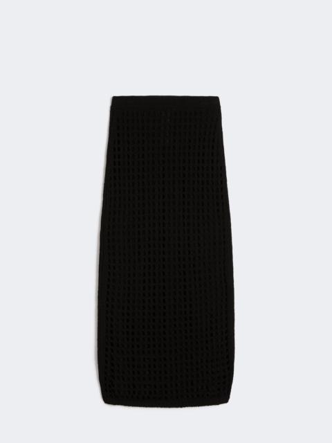 Max Mara Mesh cotton skirt - BLACK