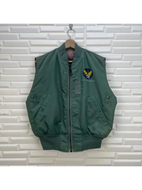 Other Designers Us Air Force - Vintage Vest Jacket Air Force Sleeves Less