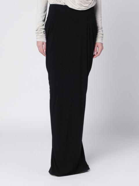 entire studios Long black draped skirt