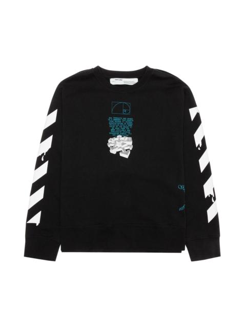 Off-White Off-White Dripping Arrows Incompiuto Crewneck 'Black/White'