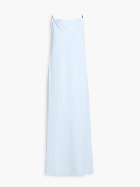 Another Tomorrow Hemp-blend midi slip dress