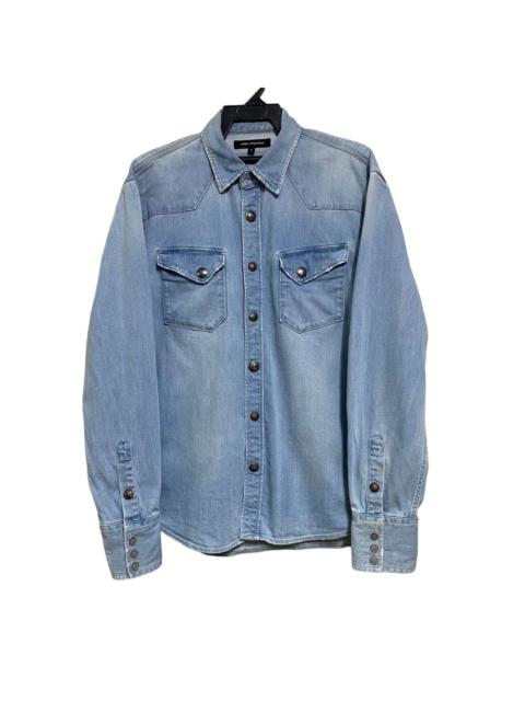 Other Designers Jackrose Western Denim Shirt Snap Button