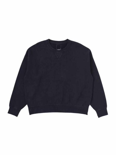 visvim AMPLUS SB SWEAT L/S DMGD (U.D.) NAVY