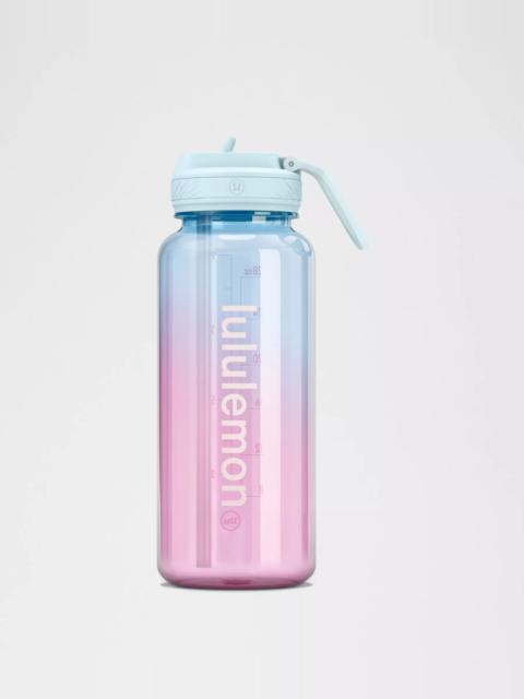 lululemon Back to Life Clear Bottle 32oz *Straw Lid