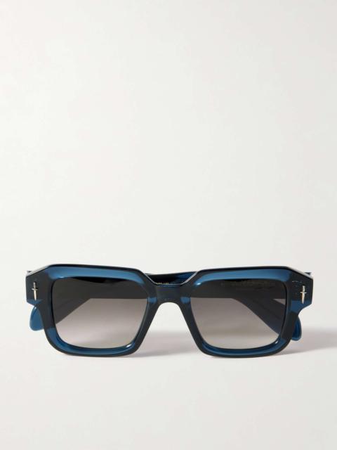 + The Great Frog Square-Frame Acetate and Silver-Tone Sunglasses