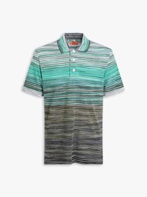 Missoni Space-dyed cotton polo shirt