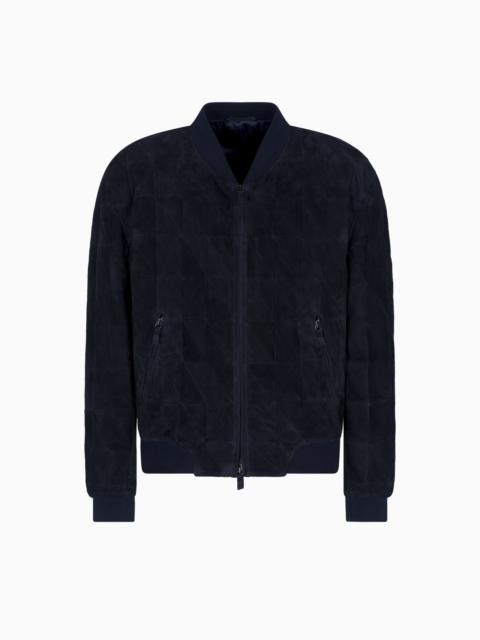 GIORGIO ARMANI BLOUSON IN SUEDE LAMBSKIN
