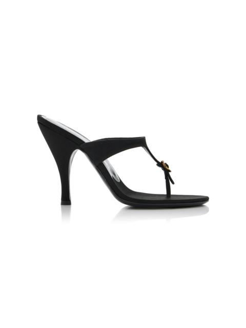 herbert levine Kiss and Tell Satin Sandals black