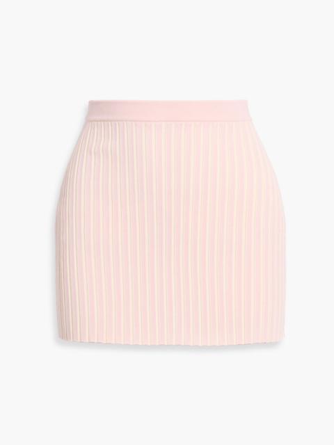 alexanderwang.t Ribbed cotton-blend mini skirt