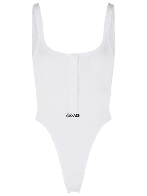 VERSACE Versace White Stretch Cotton Bodysuit