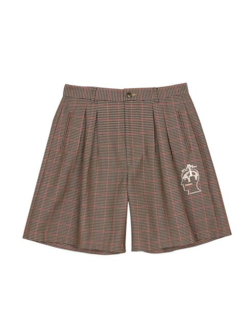 BRAIN DEAD Brooks Brothers California Houndstooth Pleated Shorts - Tan