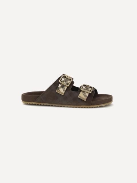 Burberry Check suede Urchin Sandals