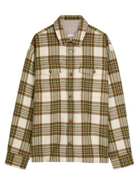 AMI Paris Ami Paris Checked Wool Overshirt