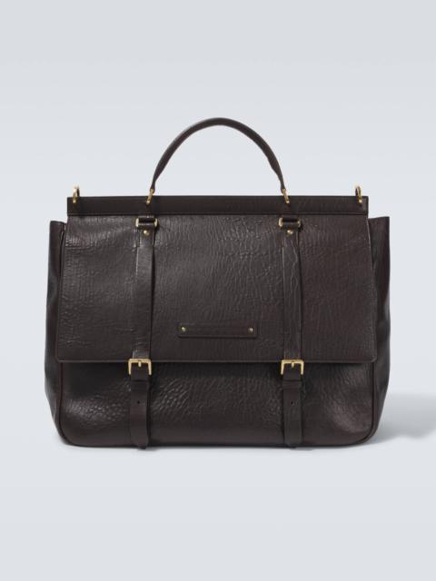 Leather travel bag
