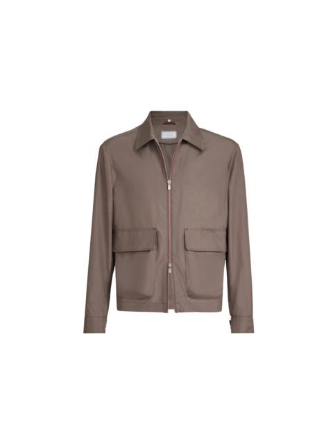Brunello Cucinelli Brunello Cucinelli Unlined outerwear jacket in Hazelnut at Nordstrom