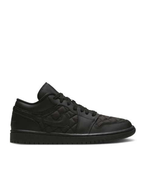 Jordan WMNS JORDAN 1 LOW 'TRIPLE BLACK QUILTED'