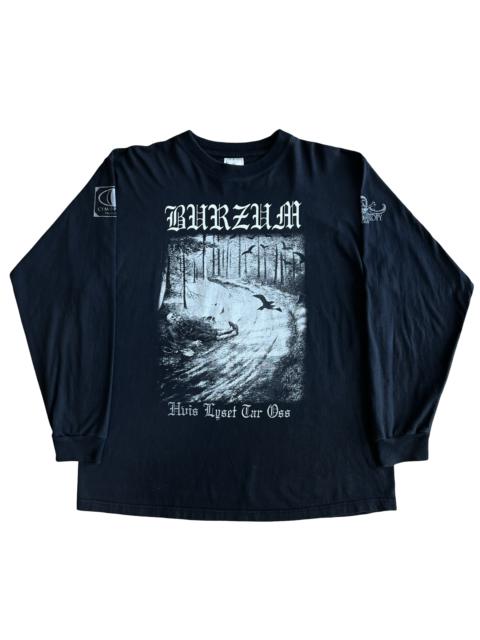 Final Blow - Vintage 90s Burzum "Hvis Lyset" Long Sleeve T-Shirt SZ XL