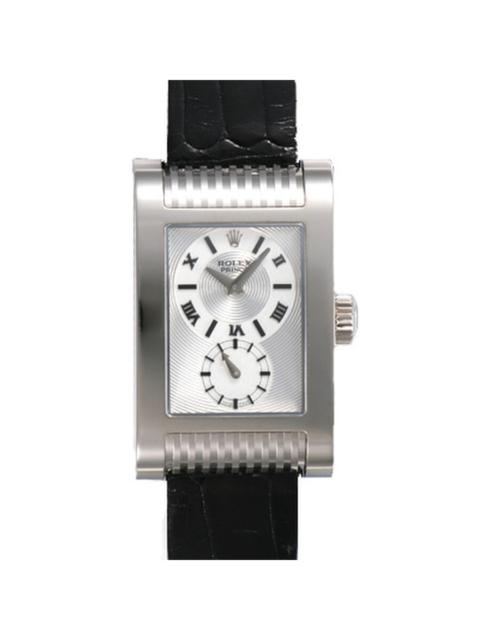 ROLEX Rolex Cellini Prince Silver Dial Dual Time Zone 18K White Gold Men's Watch 5441.9