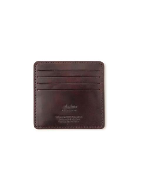visvim LEATHER CARD CASE (CORDOVAN) DK.BROWN