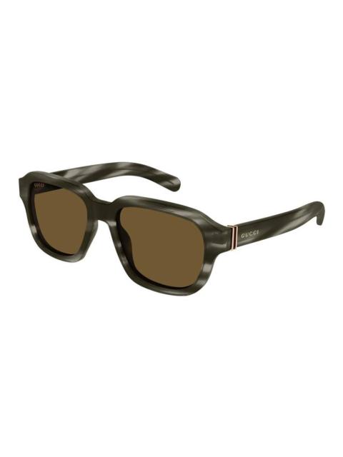 GUCCI Gucci Brown Square Men's Sunglasses GG1508S 003 55