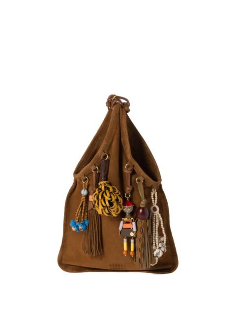 Miu Miu Miu Miu Women Suede Shoulder Bag With Tricks