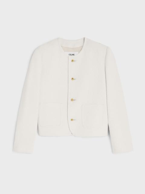 CELINE icone jacket IN viscose and wool natté