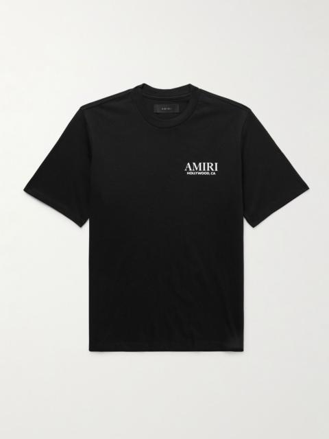 AMIRI Bones Stacked Logo-Print Cotton-Jersey T-Shirt Black