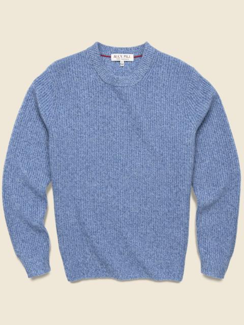 ALEX MILL Cashmere Jordan Sweater - Dusty Blue