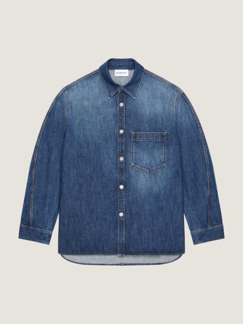 Givenchy SHIRT IN WASHED DENIM