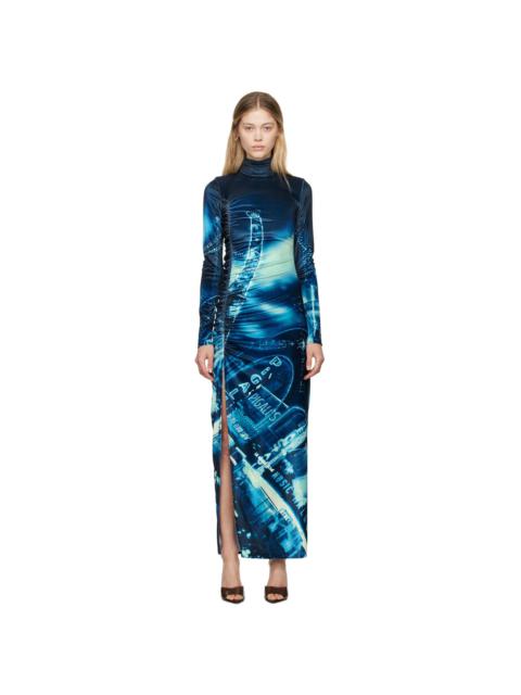 Jean Paul Gaultier Navy 'The Velvet Pigalle' Maxi Dress