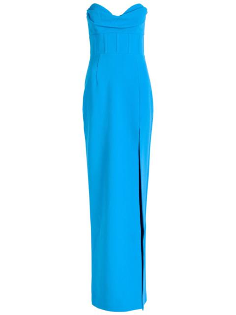 REBECCA VALLANCE Rebecca Vallance Skylar Strapless Crepe Gown