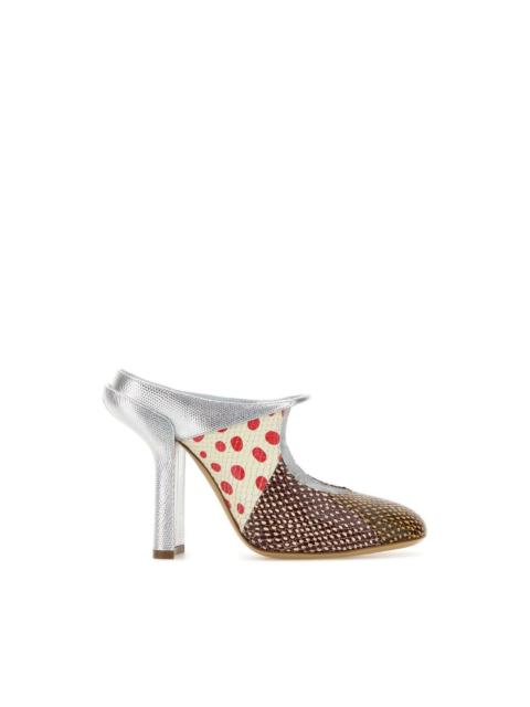 Dries Van Noten DRIES VAN NOTEN Silver Mules New & Authentic (Women's size:1