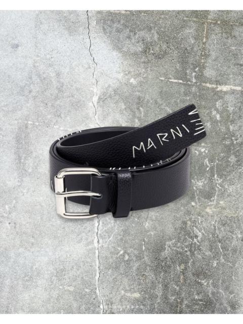 Marni Mending leather belt