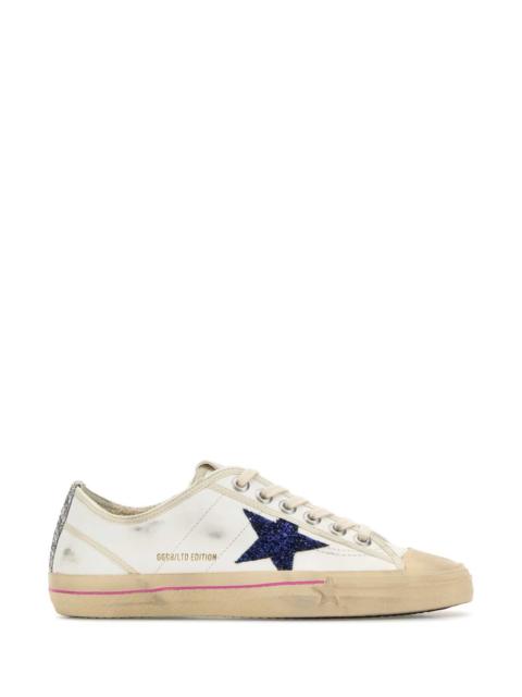 Golden Goose Golden Goose Deluxe Brand Women White Leather V-Star Sneakers