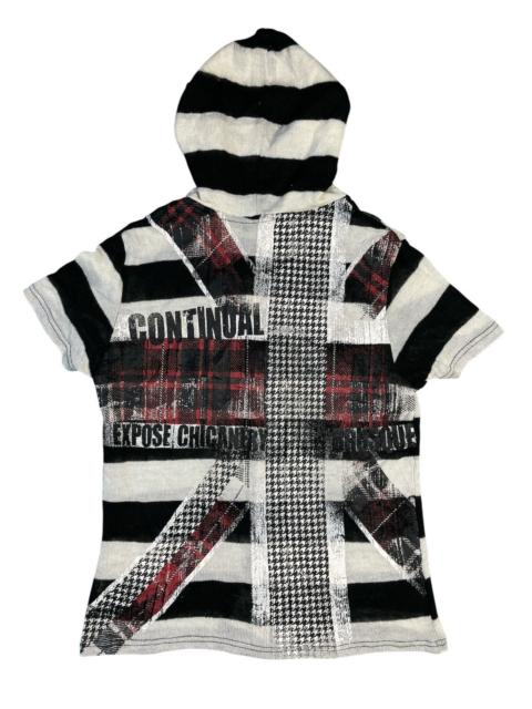 Other Designers Seditionaries - Y2K Ragout Union Jack Skull Print Knit Hoodie Punk