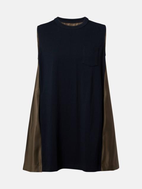 sacai Paneled minidress