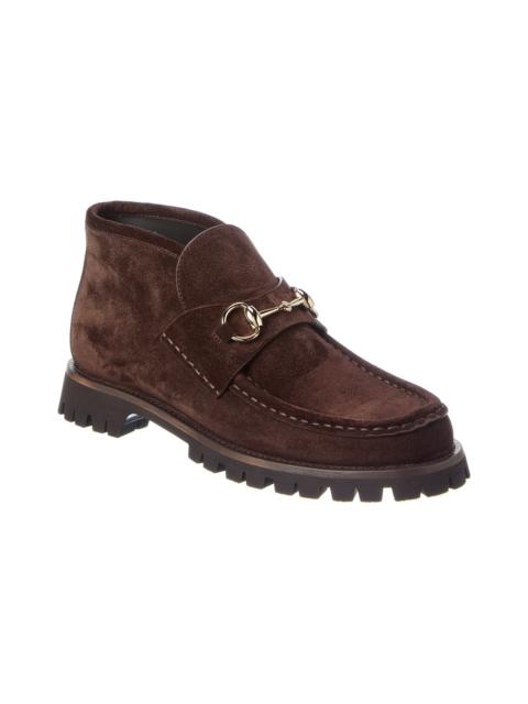 GUCCI Gucci Horsebit Suede Bootie