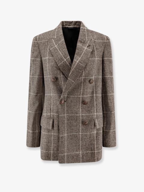 Brunello Cucinelli Brunello Cucinelli Double-Breasted Prince Of Wales Blazer