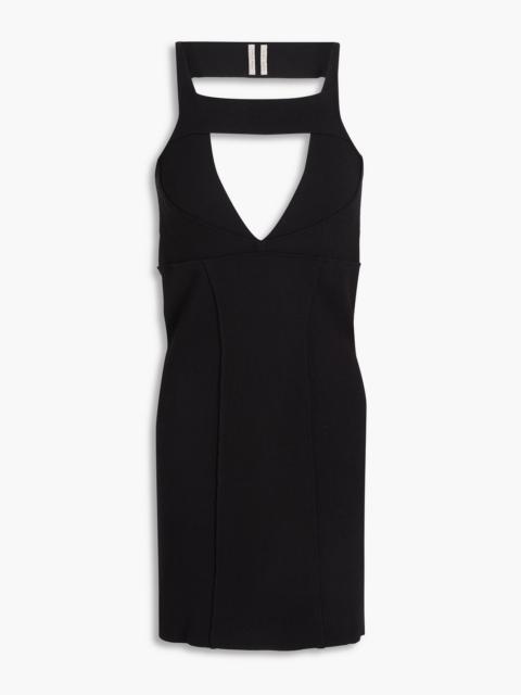 Rick Owens Cutout stretch-knit mini dress