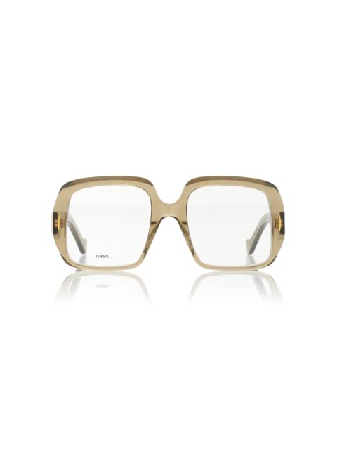Loewe Anagram Square-Frame Acetate Sunglasses neutral
